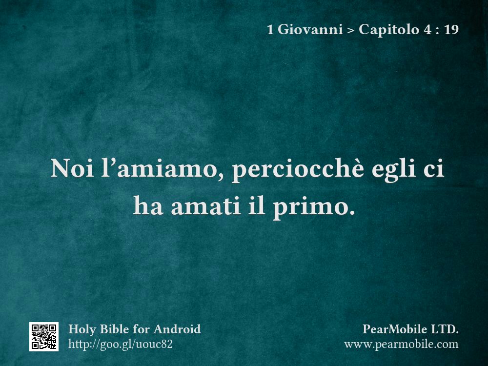 1 Giovanni, Capitolo 4:19